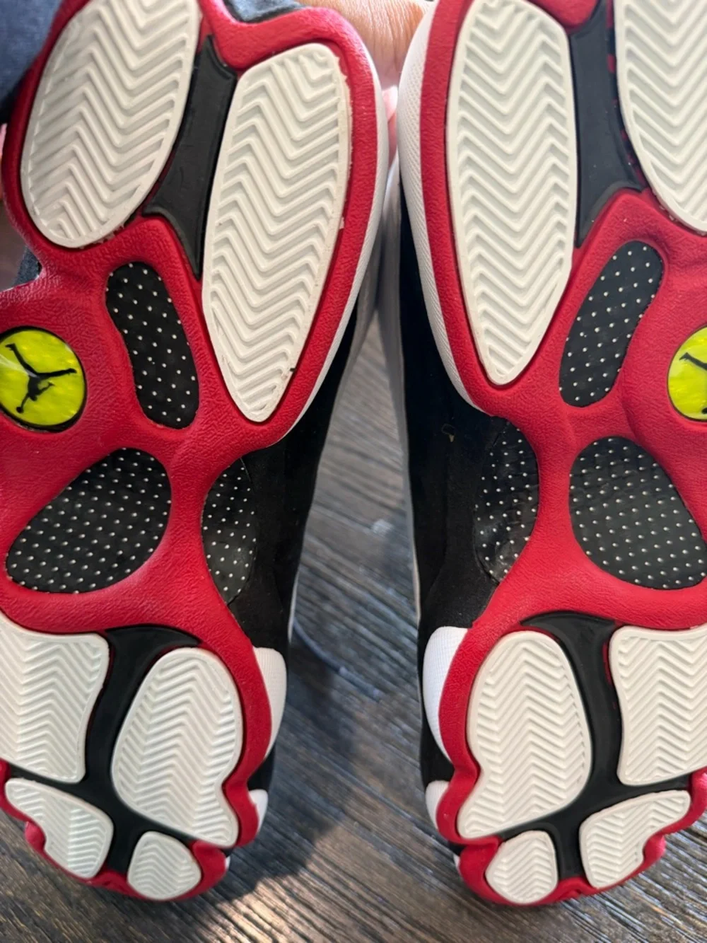 NIKE AIR JORDAN 13 RETRO size 10 CDP 2007 BLACK WHITE RED